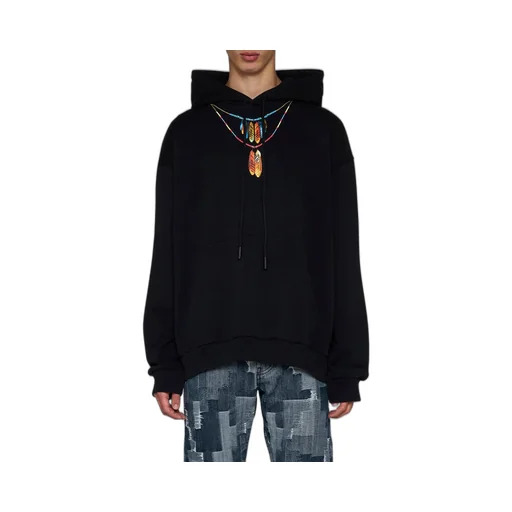 Marcelo Burlon County Of Milan Graphic-Printed Drawstring Hoodie