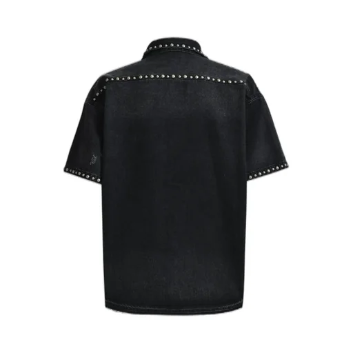 Suicide Studs Denim Shirt / Blk