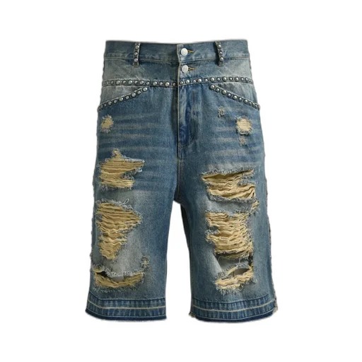 Suicide Studs Denim Shorts / Ind