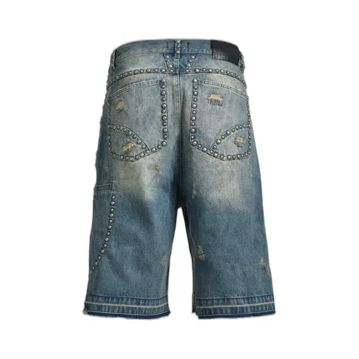 Suicide Studs Denim Shorts / Ind