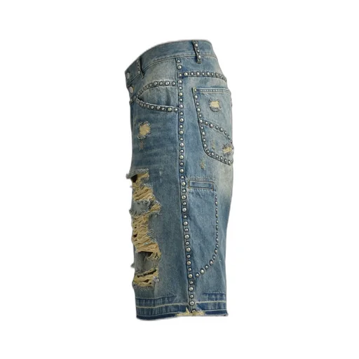 Suicide Studs Denim Shorts / Ind