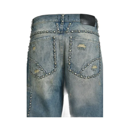 Suicide Studs Denim Shorts / Ind