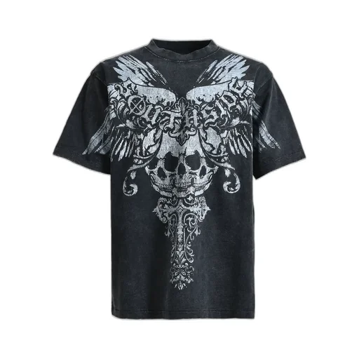 Skull Wing Logo Tee / Black
