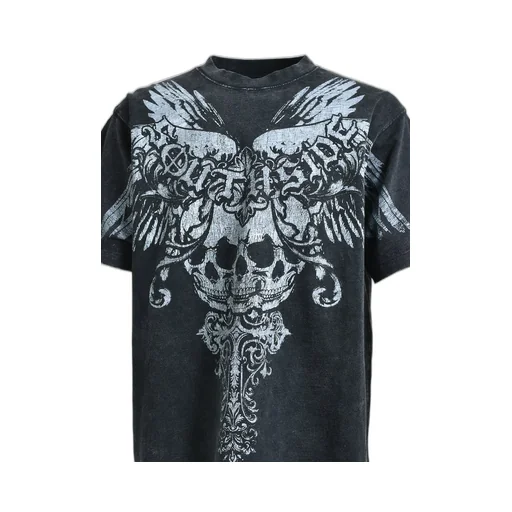 Skull Wing Logo Tee / Black