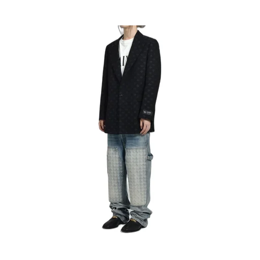 Ma Quad Jacquard Sb Blazer / Blk