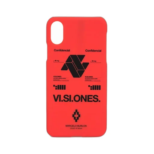 Marcelo Burlon County Of Milan Logo Printed Iphone X Case