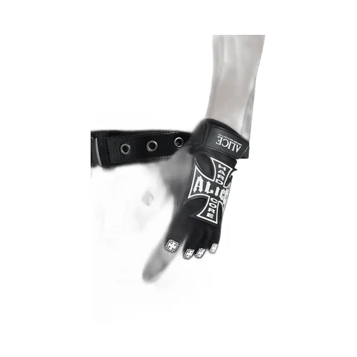 Moto Couture Gloves / Black Wht