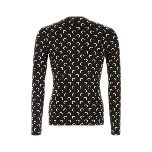 Marine Serre Moon Printed Jersey Crewneck Top