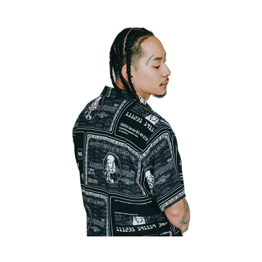 Black Card Shirt / Blk