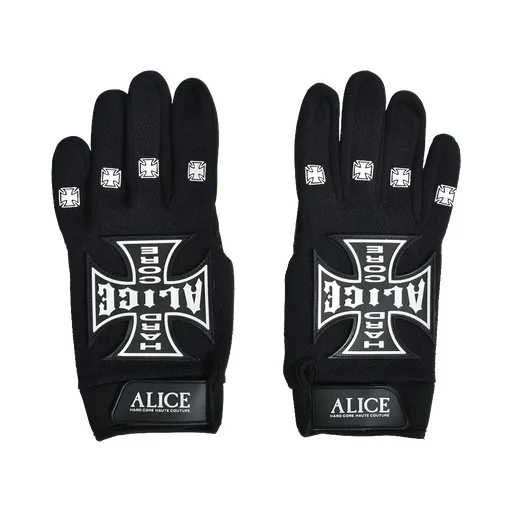 Moto Couture Gloves / Black Wht