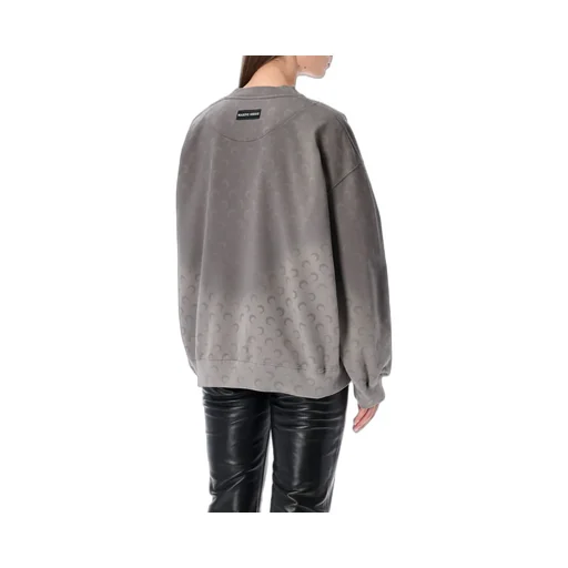Marine Serre Crescent Moon Printed Long-Sleeved Sweatshirt
