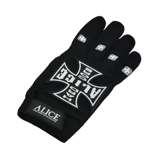 Moto Couture Gloves / Black Wht