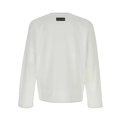 Marine Serre Logo Detailed Long-Sleeved T-Shirt