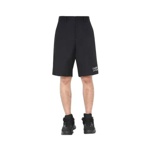 Marcelo Burlon County Of Milan Embroidered Logo Bermuda Shorts