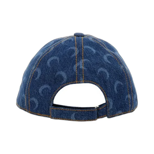 Marine Serre Moon Laser Denim Baseball Cap