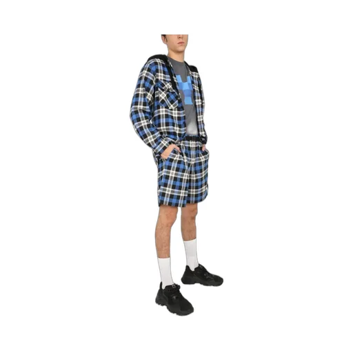 Marcelo Burlon County Of Milan Belted Checked Shorts