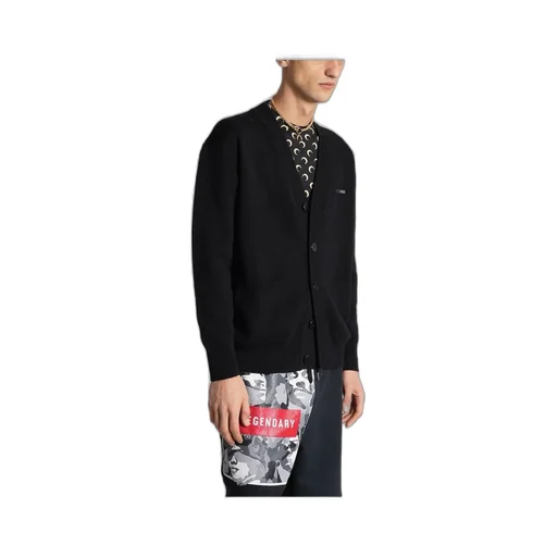 Marine Serre V-Neck Knitted Cardigan