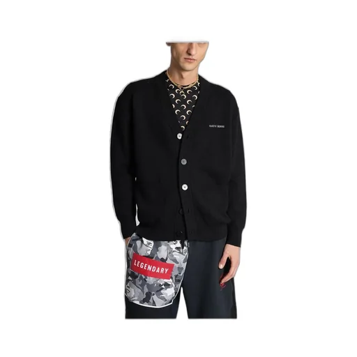 Marine Serre V-Neck Knitted Cardigan