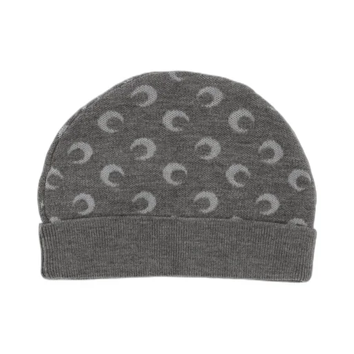 Marine Serre Moon-Printed Knitted Beanie