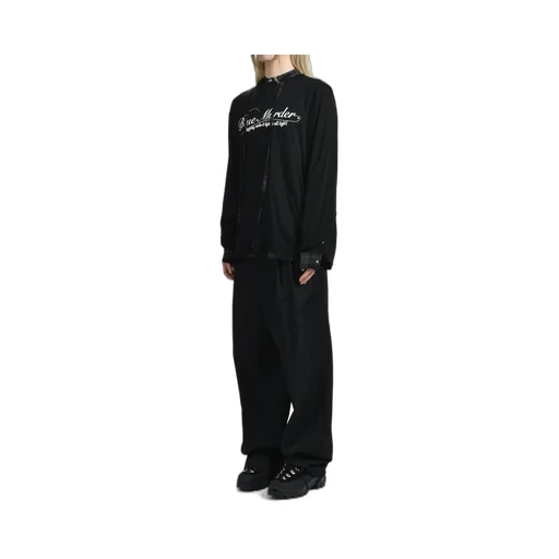 Skelton Layered Check Tie Shirt / Blk&Amp;Gry