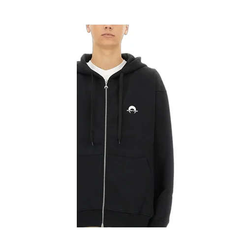 Marine Serre Logo Printed Hoodie