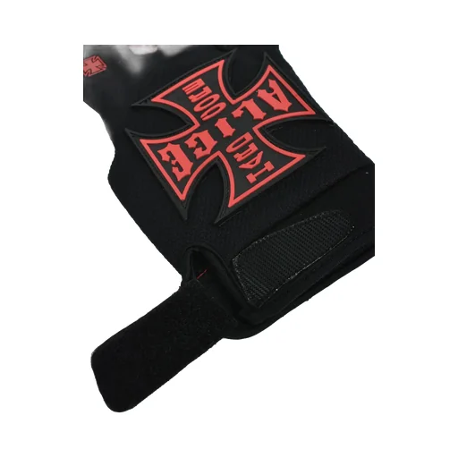 Moto Couture Gloves / Black Red