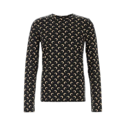 Marine Serre Moon Printed Long-Sleeved T-Shirt