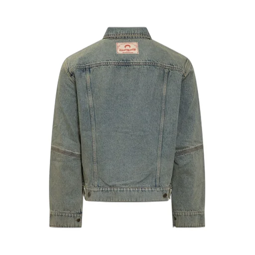 Marine Serre Moon Laser Denim Trucker Jacket