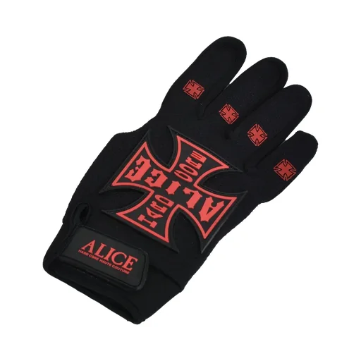 Moto Couture Gloves / Black Red