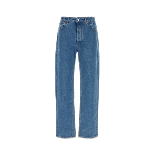 Marine Serre Crescent Moon Printed Loose Fit Jeans
