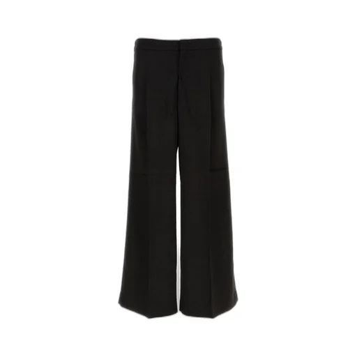Marine Serre Moon Diamant Jacquard Wide-Leg Pants