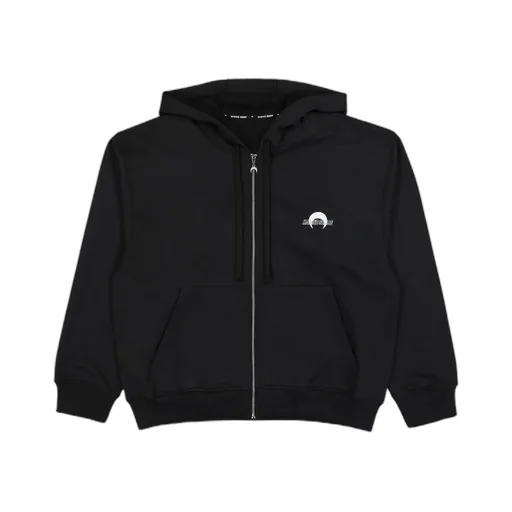 Marine Serre Ms Sport Logo Printed Zipped Hoodie
