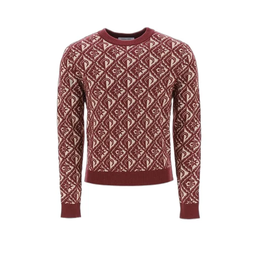 Marine Serre Moon Diamant Jacquard Crewneck Jumper