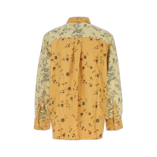 Marine Serre Floral Printed Long Sleeved Shirt