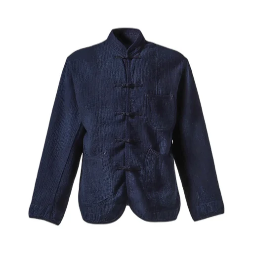 New Sashiko Light Chinese Jacket / Blu