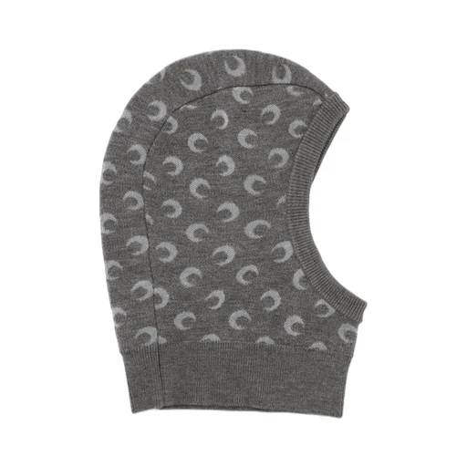 Marine Serre Moon Jacquard Knitted Balaclava