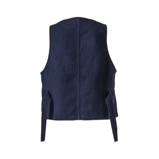 New Sashiko Light 3Piece Katsu Vest / Blu