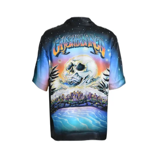 Short Sleeve Cuban Collar Shirt / Blk