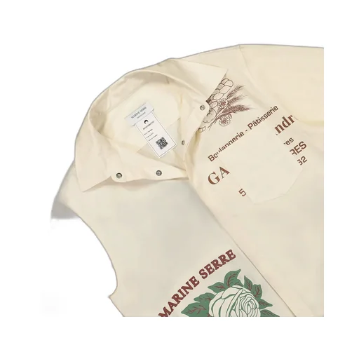 Marine Serre Mix-Printed Poplin Shirt