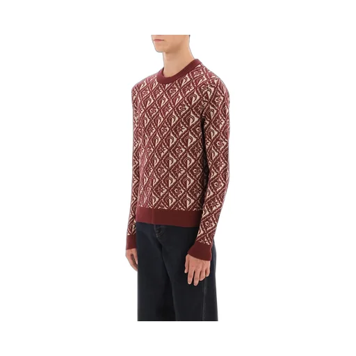 Marine Serre Moon Diamant Jacquard Crewneck Jumper