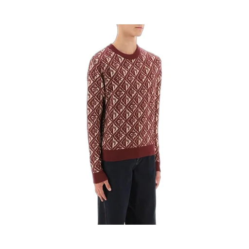 Marine Serre Moon Diamant Jacquard Crewneck Jumper