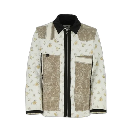 Marine Serre Boutis Floral-Printed Zipped Jacket