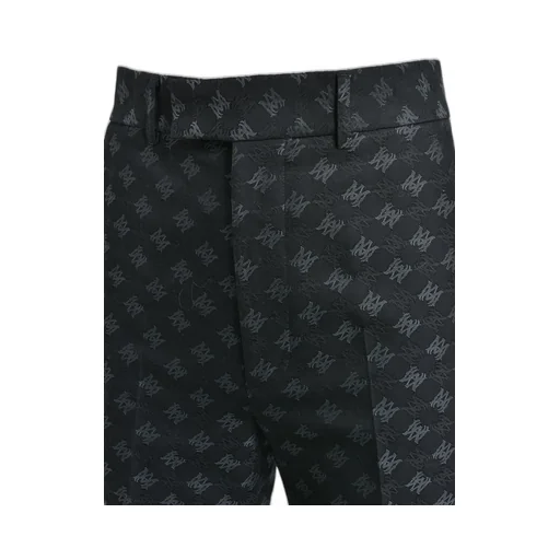 Ma Quad Jacquard Creased Flare / Blk