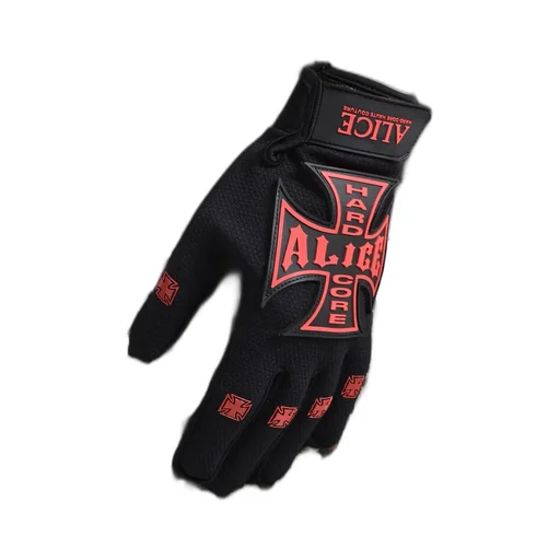 Moto Couture Gloves / Black Red