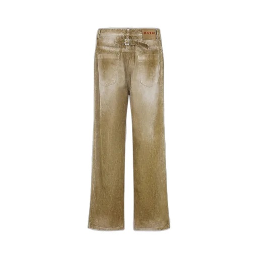 Marni Tonal Stitched Faded-Effect Jeans