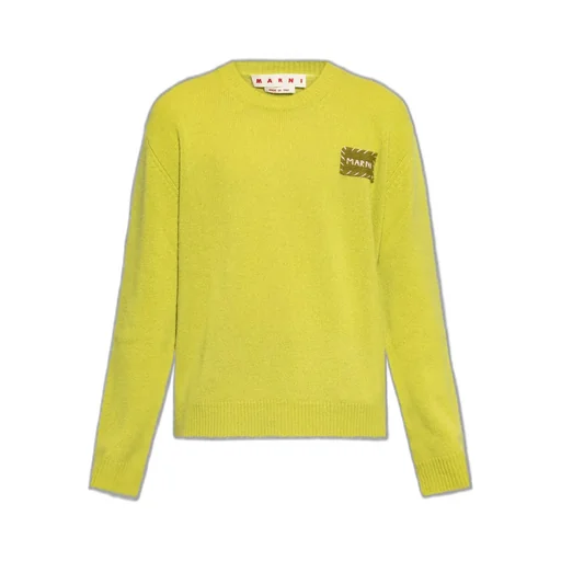 Marni Logo Patch Crewneck Jumper