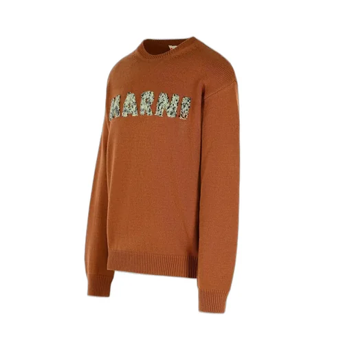 Marni Laser-Cut Logo Jumper