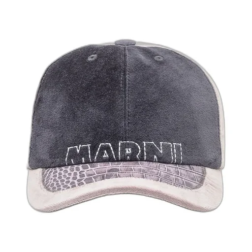 Marni Logo Embroidered Panelled Cap