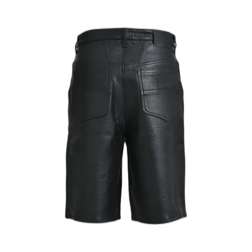 Newrich Leather Shorts / Black