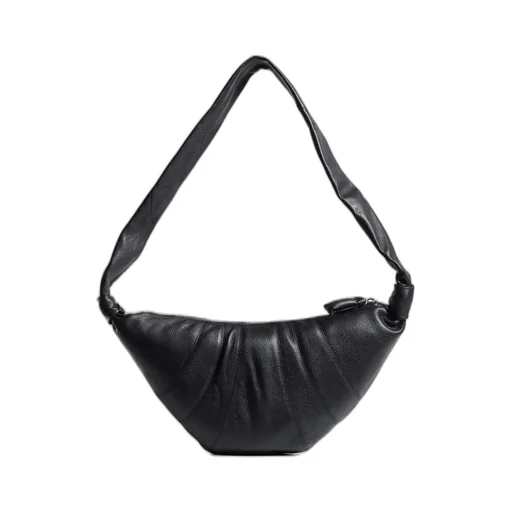 Medium Croissant Bag / Black